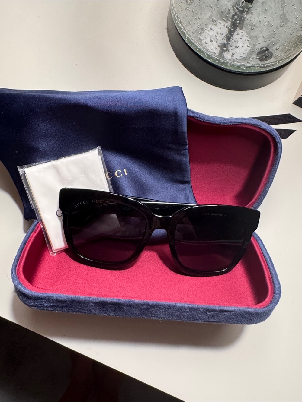 Gucci Black Oversized Square Sunglasses